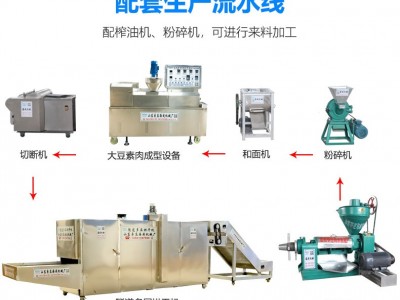 河南素牛排机豆皮机吸汁面藕机人造肉机器蛋白肉机豆制品加工设备图3