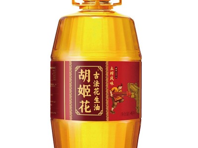 胡姬花古法土榨风味花生油5L食用油植物油粮油厂家批发图5