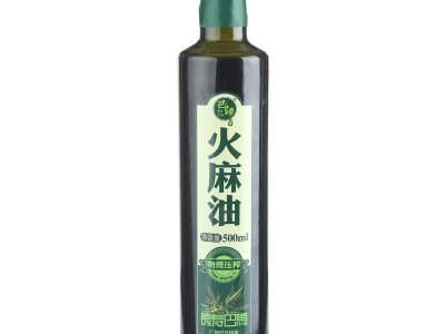 广西巴马火麻油500ml火麻仁油植物油厂家批发图5