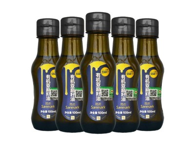 晟麦有机亚麻籽油100ml*5礼盒小瓶油低温冷榨孕妇宝宝辅食月子油图4