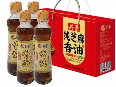 源头厂家供兴豪一级小磨香油l芝麻油香油礼盒图4