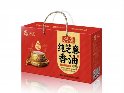 源头厂家供兴豪一级小磨香油l芝麻油香油礼盒图5