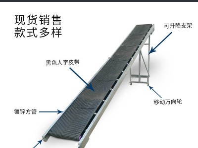 批发轻型移动皮带输送机 折叠2-5米爬坡输送机素菜装卸简易输送带图5