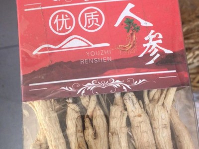 生晒参东北长白山人参 吉林500g礼盒白参红参高丽参鲜人参礼盒图4