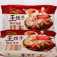 必品阁韩国泡菜馅王饺子 900克/36个*8包装 速冻水饺 蒸煎饺