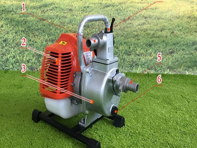 二冲程汽油机自吸水泵 园林机械化灌溉设备 轻便式小型农用抽水机图2