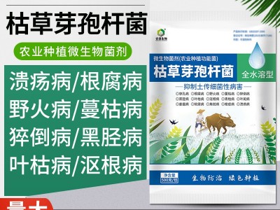 500g 枯草芽孢杆菌 全水溶植物枯萎病根腐病立枯病土壤病生物菌剂图4