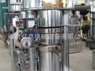 一次装料20斤液压榨油机 韩式全自动芝麻香油机 立式芝麻榨油设备图3
