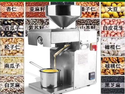 YG15花生菜籽压榨机 全自动家用商用榨油机 不锈钢小型家用榨油机图4