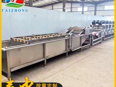 高压喷淋式气泡清洗线 商用不锈钢果蔬清洗机 大枣秋葵清洗设备图5
