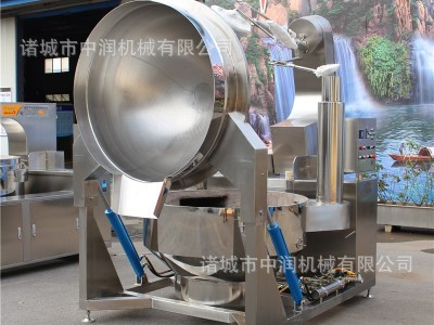 中润燃气加热炒菜机 全自动行星搅拌炒锅 预制菜炒制加工机器设备图4