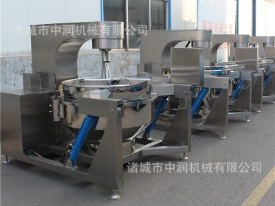 中润燃气加热炒菜机 全自动行星搅拌炒锅 预制菜炒制加工机器设备图5