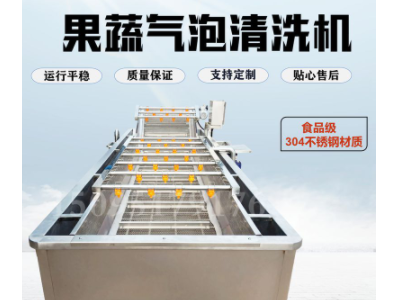 海鲜气泡清洗机 不锈钢全自动水果蔬菜清洗机 海带鱼虾类清洗设备图4