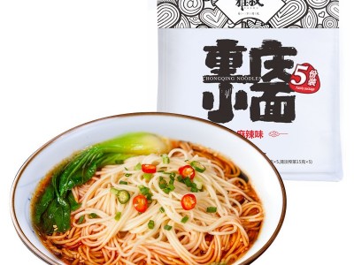 正宗重庆雅叔小面5份装麻辣套餐含调料挂面细面 特色美食麻 辣小面图5