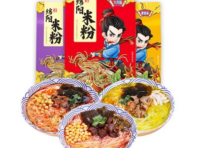 四川开元牛肉米线商用麻辣牛肉米粉245g厂家批发方便速食绵阳米粉图2