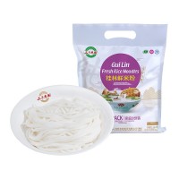 广西桂林原产大米制鲜湿米粉带料包炒粉煮粉英文版出口转内销