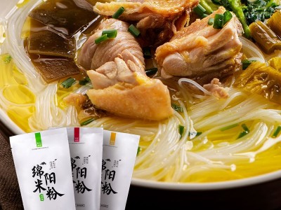 吃在途中四川绵阳米粉老开元牛肉肠鸡汤米线速食米线245g支持代发图3