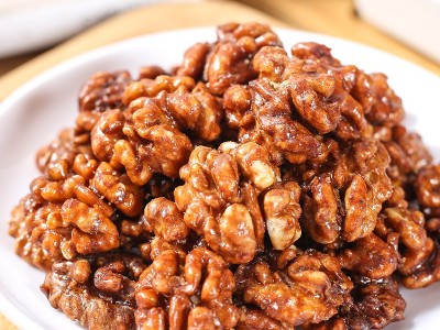 琥珀核桃仁500g蜂蜜坚果罐装干果仁小零食纸皮新货山核桃仁散装图3