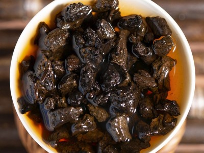 批发 云南糯米香茶化石碎银子普洱茶 糯香原味干仓散装熟茶叶500g图3