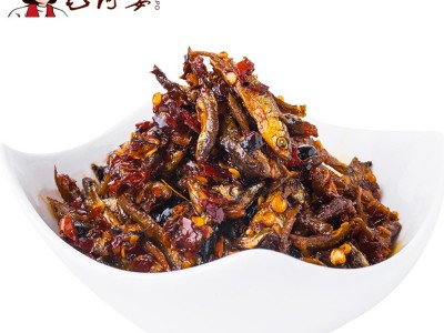 湖南特色食品 毛阿婆香辣海鲜小鱼仔 散装小鱼干下饭菜批发零售图5