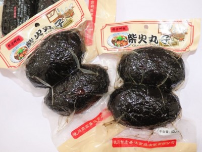 湖南特产柴火烟熏猪血丸子邵阳武冈卤豆腐猪血粑豆腐圆子非四川腊图5
