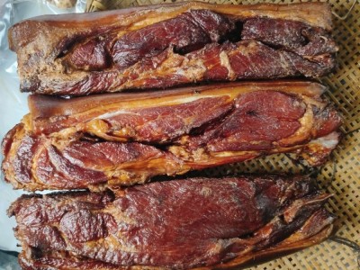 湖南特产 烟熏偏瘦腊前腿肉手工古法柴火烟熏老腊肉腌制咸肉500g图3