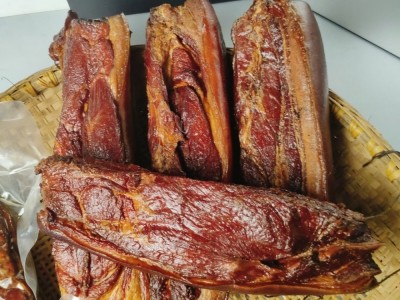 湖南特产 烟熏偏瘦腊前腿肉手工古法柴火烟熏老腊肉腌制咸肉500g图4