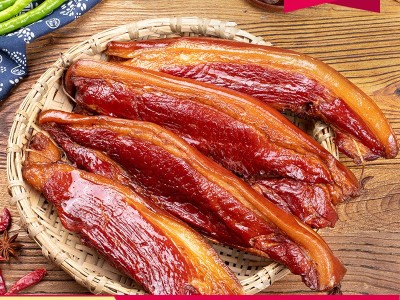 湖南特产湘西腊肉批发 农家自制烟熏后腿腊肉土特产图2