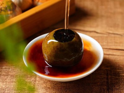 天马小青柑新会生晒 热销青桔勐海茶陈皮普洱茶熟茶罐装礼盒 年货图4