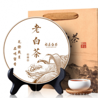 批发福鼎白茶老白茶陈年白茶茶饼寿眉自然陈化福鼎白茶茶饼350g