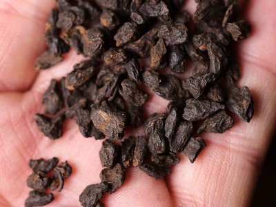龙园号茶化石/碎银子/金不换 糯米香陈香普洱熟茶1000g/包图3