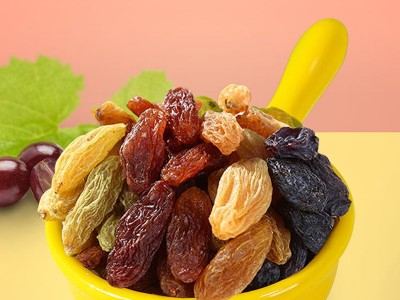 彩色葡萄干罐装四色葡萄干红绿混合黑加仑葡萄干水果干零食烘焙图4