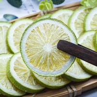 厂家直供 冻干青柠檬片 香水柠檬 无籽柠檬干片水果茶 现货批发