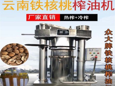 厂家直销众大400重型超高压液压铁核桃榨油机 榨核桃榨油机压油机图2