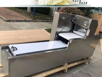 新款叠皮机 自动扫皮机 饺子皮 馄饨皮机 变频调速 双面撒粉图2