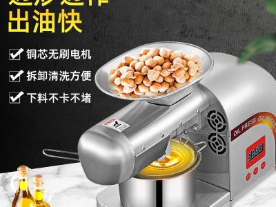 南瓜子全自动家用商用榨油机不锈钢小型榨油机家用榨油机图3