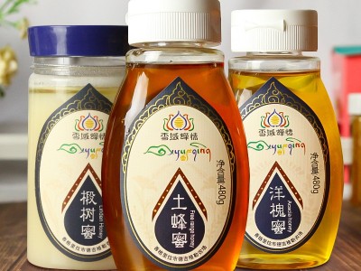 蜂蜜批发工厂直销480g挤压式土蜂蜜洋槐蜜椴树蜜瓶装烧烤蜜图1