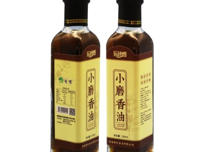冠博芝麻油纯真小磨香油水代石磨工艺家用调味食用植物油礼盒批发图4