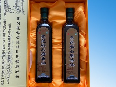 厂家直销 纯正黑芝麻石磨香油750m*2瓶l小磨香油正宗河南芝麻凉拌图4