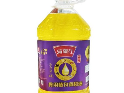 厂家供应现货满疆红食用花生调和油（花生27%葵油20%）5L图4