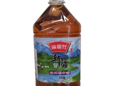 厂家供应 醇香 满疆红新疆精炼棉籽油5L 桶装棉籽油图5