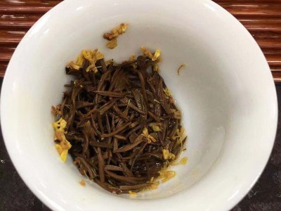 桂花金骏眉桂花正山小种桂花茶桂花香散装桂花红茶批发500g图3