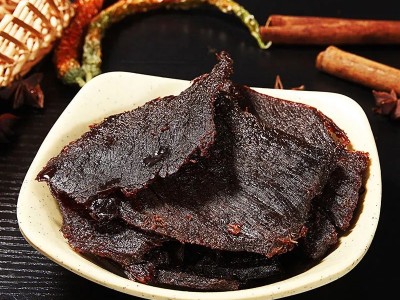 湖岭牛肉干温州特产手撕黄牛肉大片桶装批发零食小吃即食图2