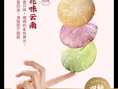 30gx20枚鲜花饼礼盒装送礼亲戚长辈中秋好吃的糕点零食鲜花月饼图3