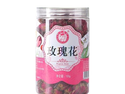 玫瑰花茶 批发瓶装花茶重瓣平阴干玫瑰花茶罐装组合花草茶图5