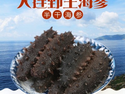 工厂批发工厂大连底播小火候半干海参 干货辽刺参礼盒装海鲜酒店图2