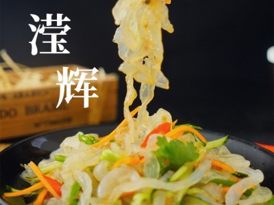营口滢辉 即食海蜇头丝新鲜海鲜下酒菜厂家批发200g每袋6袋包邮图2