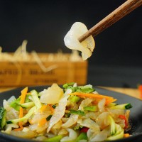 营口滢辉海蜇头海蛰块丝片非即食可桶装 海蜇块一份500g