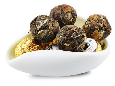 福建福鼎白茶陈年老白茶散装大白龙珠球茶白牡丹巧克力茶球图5