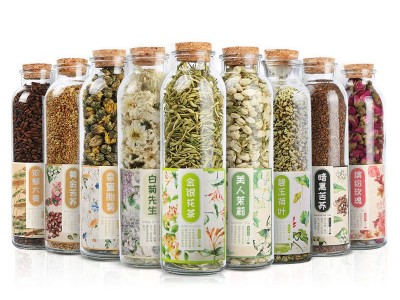 瓶装花茶玫瑰花茶茉莉花组合 花果茶礼盒装批发金银花茶图5